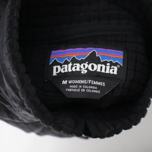 Patagonia R1 Pullover Women Medium Regulator Waffle Grid Fleece Polartec Black - Picture 11 of 12